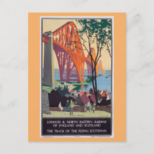  Londen Engeland Schotland treinreis Briefkaart