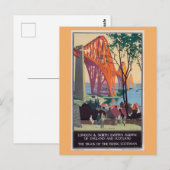  Londen Engeland Schotland treinreis Briefkaart (Voorkant / Achterkant)