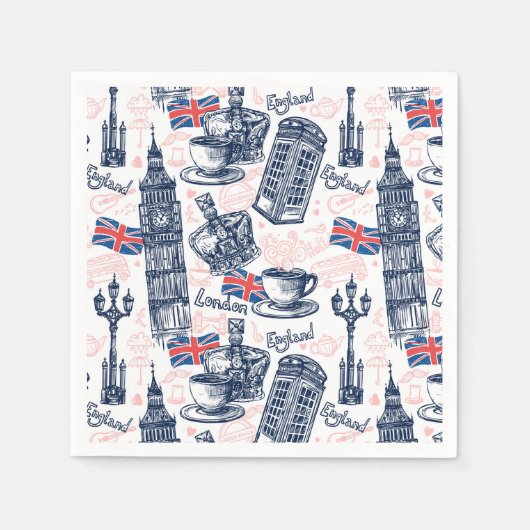 Londen, Engeland Servet (Voorkant)