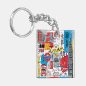 Londen, Engeland Sleutelhanger (Voorkant Links)