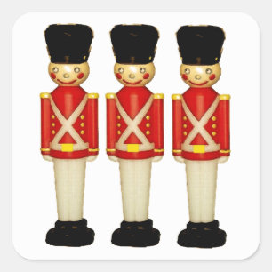 Londen Engeland Speelsoldaten Vierkante Sticker