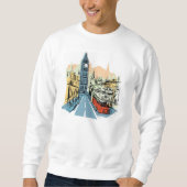Londen Engeland stadsgezicht jongens sweatshirt (Voorkant)