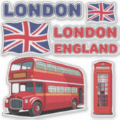 Londen Engeland stickers (Voorkant)