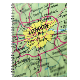 Londen, Engeland Straatkaart Notitieboek