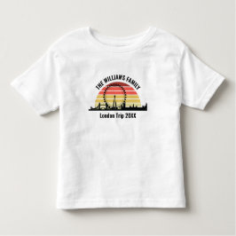 Londen Engeland Sunset Custom Family Trip Kinder Shirts