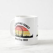 Londen Engeland Sunset Custom Family Trip Koffiemok (Voorkant links)