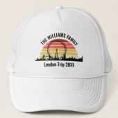 Londen Engeland Sunset Custom Family Trip Trucker Pet (Voorkant)