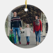 Londen Engeland Sunset Custom Trip Kerstmis Keramisch Ornament (Achterkant)