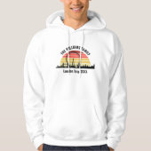 Londen Engeland Sunset Gepersonaliseerd Familierei Hoodie (Voorkant)