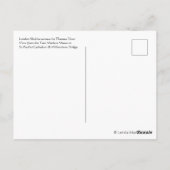 Londen Engeland Thames River & St Paul's Cathedral Briefkaart (Achterkant)