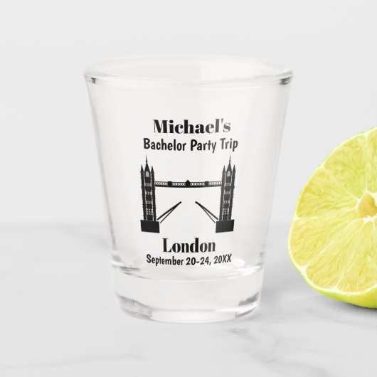 Londen Engeland Tower Bridge Bruiloft Geschenk voo Shot Glas (Voorkant)