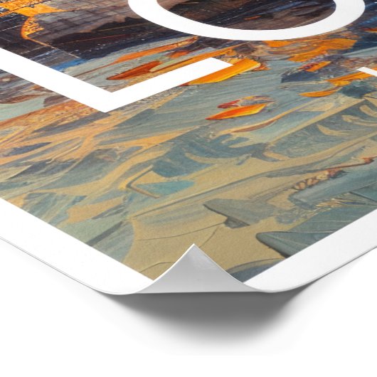 Londen Engeland Tower Bridge Reisposter Poster (Hoek)