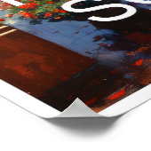 Londen Engeland Trafalgar Square Travel Poster (Hoek)