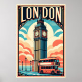  Londen Engeland Travel Poster (Voorkant)