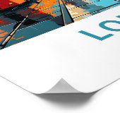 Londen Engeland Travel Print (Hoek)