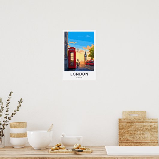 Londen Engeland Travel Print (Keuken)
