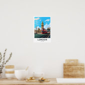 Londen Engeland Travel Print (Keuken)