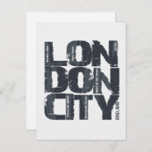 Londen, Engeland Typografie Briefkaart (Voorkant / Achterkant)