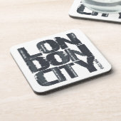 Londen, Engeland Typografie Onderzetter (Linkerzijde)