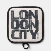 Londen, Engeland Typografie Pannenlap (Voorkant)