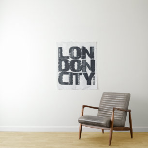 Londen, Engeland Typografie Wandkleed