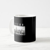 Londen Engeland UK Big Ben Skyline Zwart Wit Lond Koffiemok (Voorkant links)