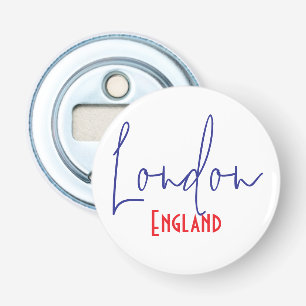 Londen, Engeland, UK Reis Souvenir Cadeau Button Flesopener