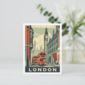 Londen Engeland Verenigd Koninkrijk Beroemde reisp Briefkaart (Staand voorkant)