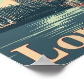 Londen Engeland Verenigd Koninkrijk Beroemde Vinta Poster (Hoek)