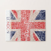Londen Engeland Verenigd Koninkrijk - Flag City Ma Legpuzzel (Horizontaal)
