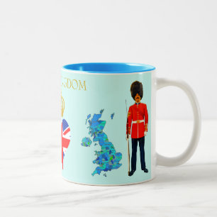 Londen, Engeland, Verenigd Koninkrijk Hart Souveni Tweekleurige Koffiemok