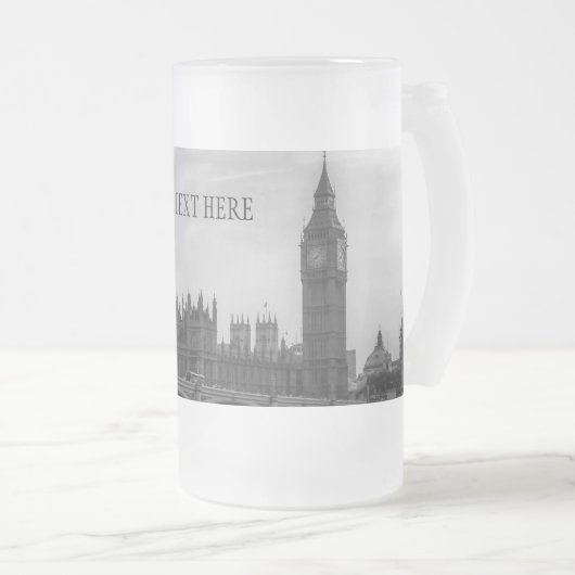 Londen Engeland Verenigd Koninkrijk Matglas Bierpul (Voorkant rechts)