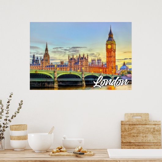 Londen, Engeland, Verenigd Koninkrijk Poster (Keuken)