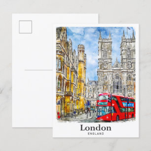 Londen Engeland Verenigd Koninkrijk Reizen Waterve Briefkaart