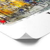 Londen Engeland Verenigd Koninkrijk Reizen Waterve Poster (Hoek)