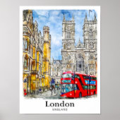 Londen Engeland Verenigd Koninkrijk Reizen Waterve Poster