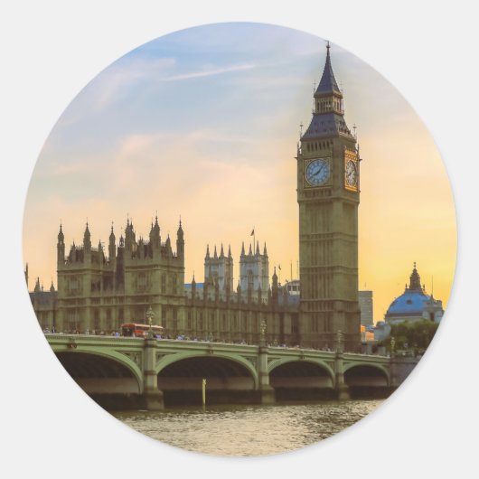 Londen Engeland Verenigd Koninkrijk Ronde Sticker (Voorkant)