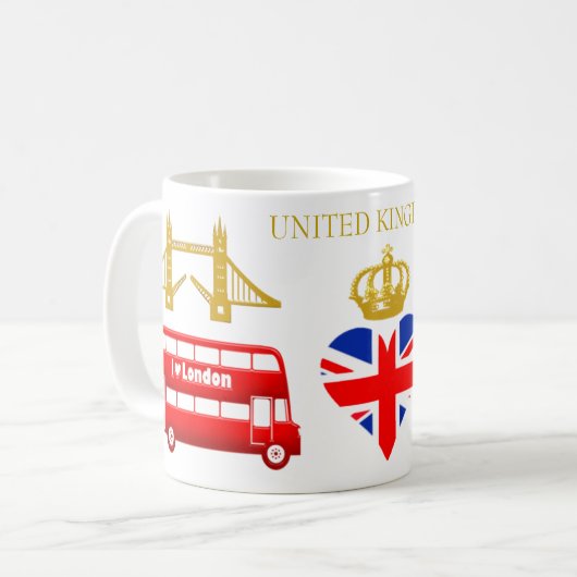 Londen, Engeland, Verenigd Koninkrijk Souvenir Koffiemok (Voorkant links)