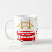 Londen, Engeland, Verenigd Koninkrijk Souvenir Koffiemok (Links)