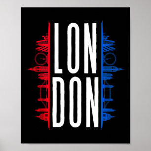Londen engeland verenigd koninkrijk souvenir mouwl poster