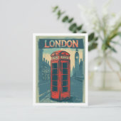 Londen Engeland Verenigd Koninkrijk Vintage Famous Briefkaart (Staand voorkant)