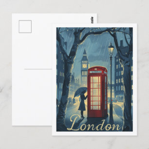 Londen Engeland Verenigd Koninkrijk Vintage Famous Briefkaart