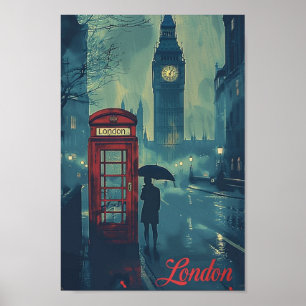 Londen Engeland Verenigd Koninkrijk Vintage Famous Poster