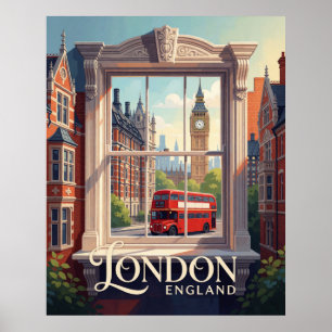 Londen Engeland Victoriaanse Architectuur Klassiek Poster
