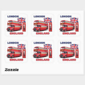 Londen Engeland Vierkante Sticker (Vel)