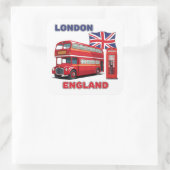 Londen Engeland Vierkante Sticker (Tas)