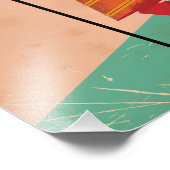 Londen, Engeland, vintage-poster Foto Afdruk (Hoek)