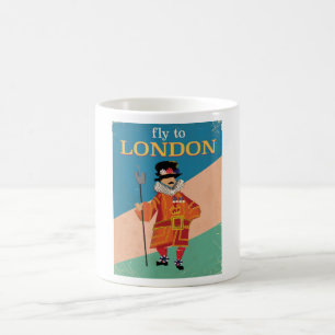 Londen,Engeland vintage reisposter Koffiemok