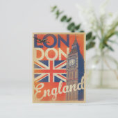 Londen, Engeland - vlag Briefkaart (Staand voorkant)