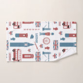 Londen Engeland Vlag, Dubbele Decker Bus, Big Ben Bad Handdoek (Handdoek)